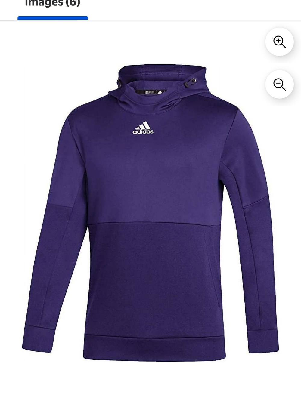 Adidas Men’s Purple Hooded Training Sweatshirt Size Large